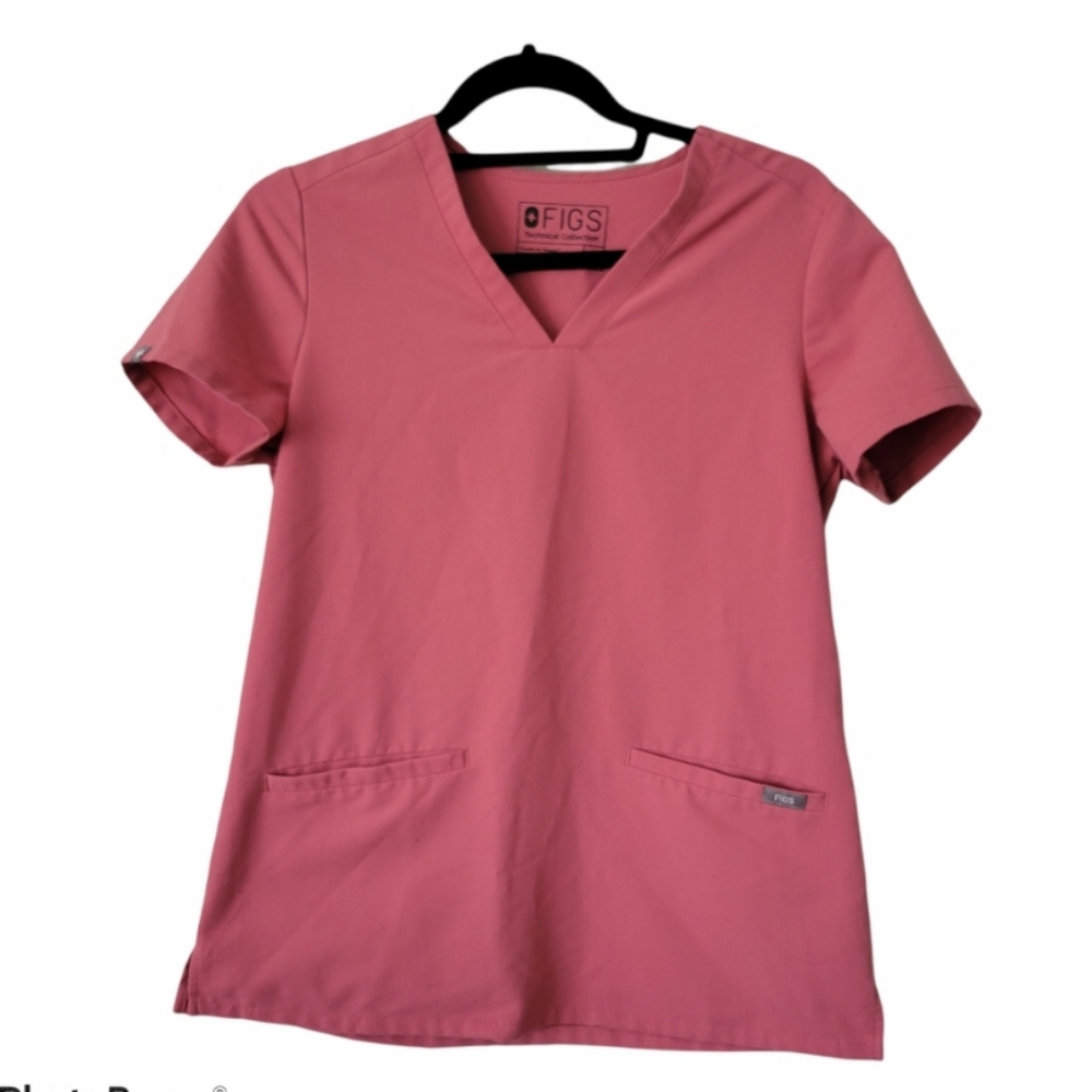 Figs pink casma scrub top women's size XS